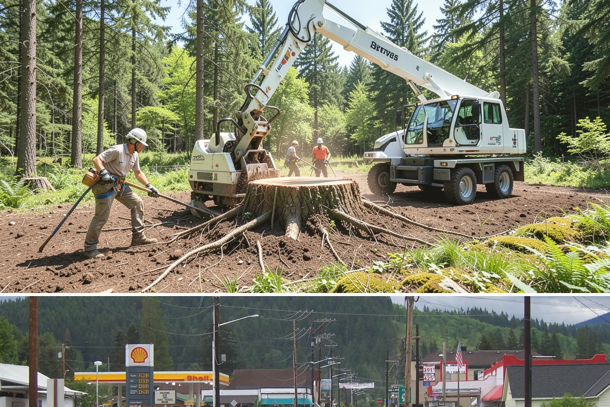 Wood chipping in Granite Falls, Snohomish County, WA - This service can be performed year-round but may require extra caution during wet Pacific Northwest seasons to prevent...
