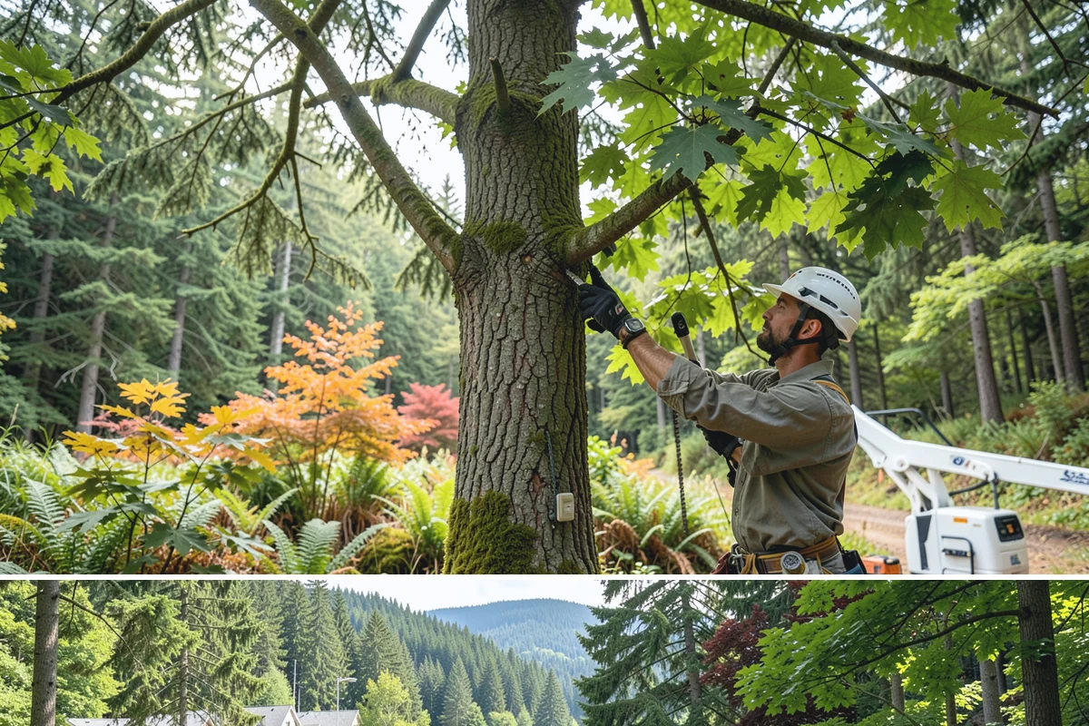Wood chipping in Lake Forest Park, King County, WA - This service can be performed year-round but may require extra caution during wet Pacific Northwest seasons to prevent...