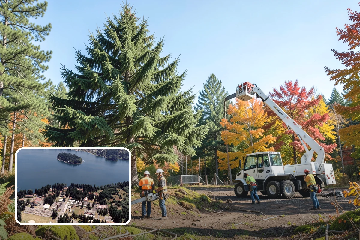 Wood chipping in Lakewood, Pierce County, WA - Turns removed wood and debris into usable products