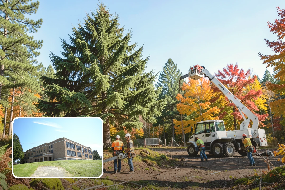Wood chipping in Maple Valley, King County, WA - Turns removed wood and debris into usable products