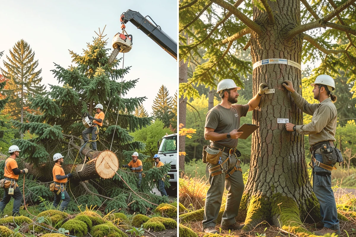 Wood chipping in Milton, King County, WA - Sort material by type and size