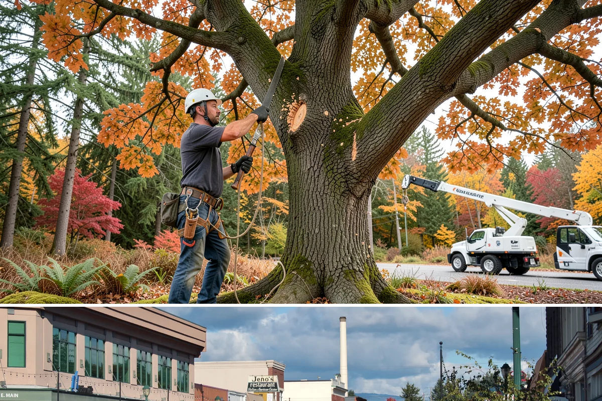 Wood chipping in Monroe, Snohomish County, WA - This service can be performed year-round but may require extra caution during wet Pacific Northwest seasons to prevent...