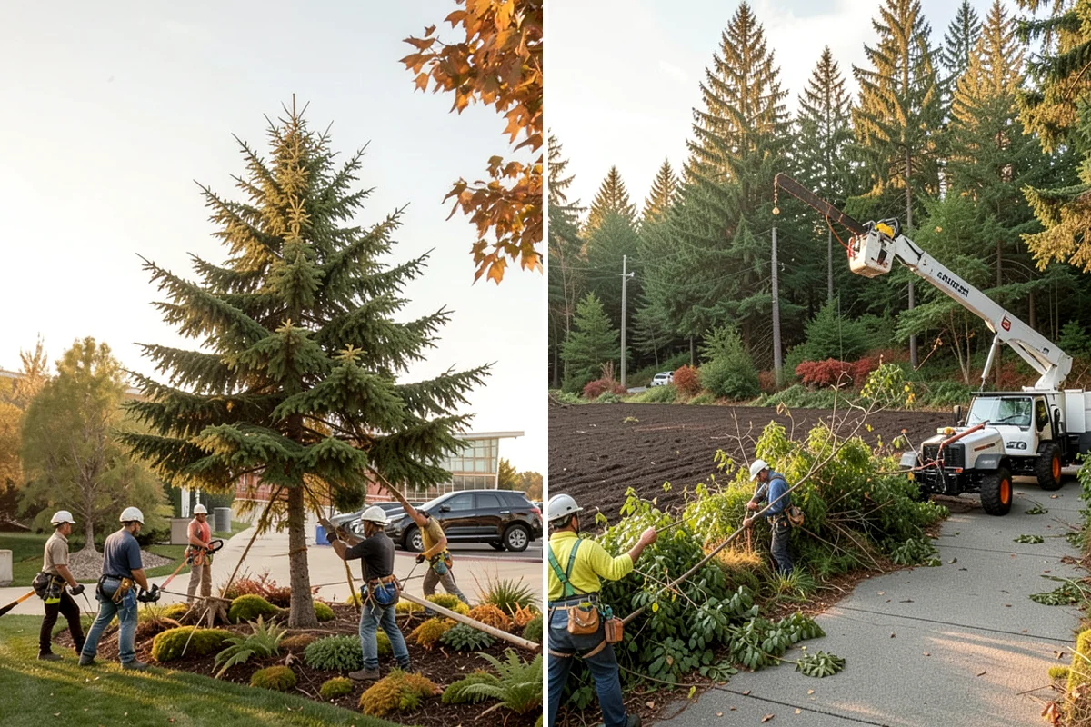Wood chipping in Pacific, King County, WA - Sort material by type and size