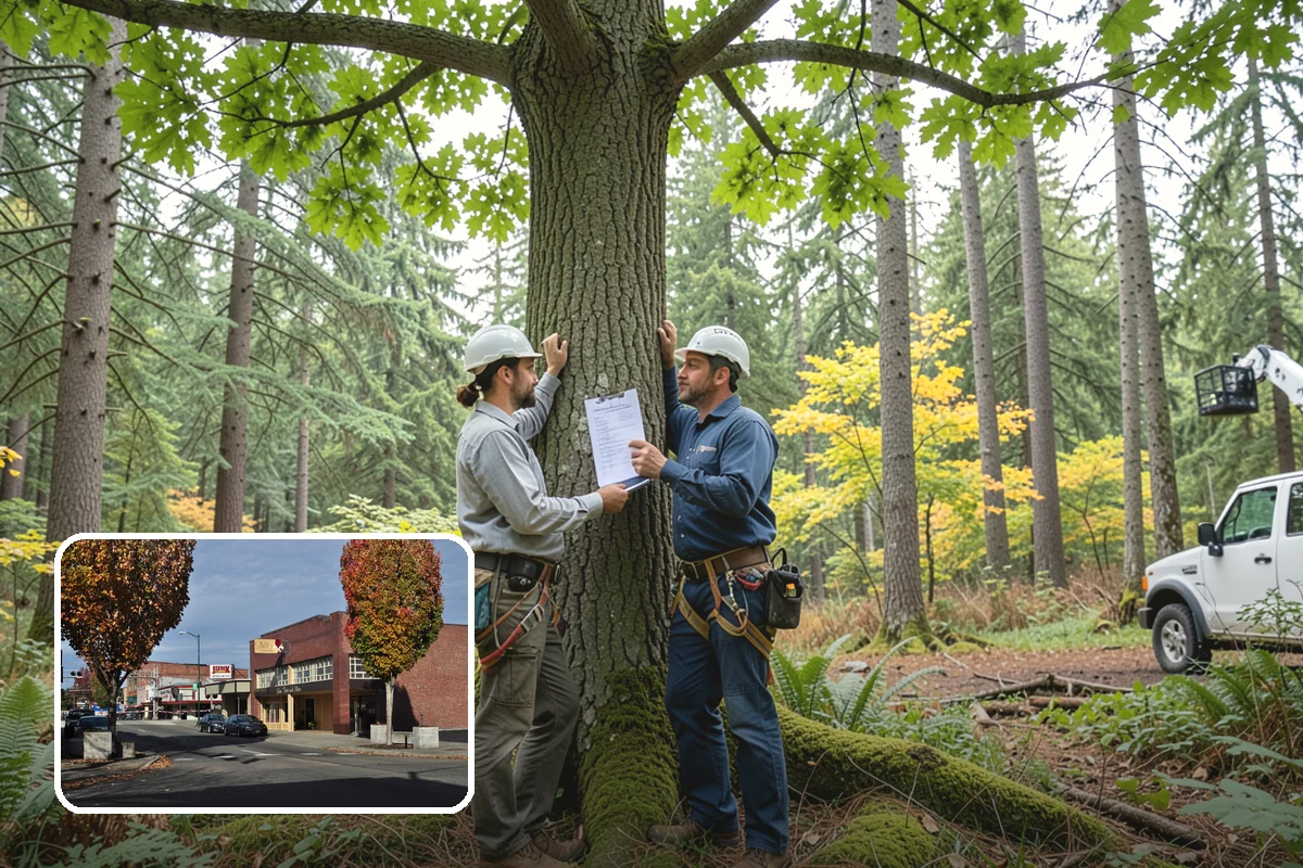 Wood chipping in Puyallup, Pierce County, WA - Turns removed wood and debris into usable products