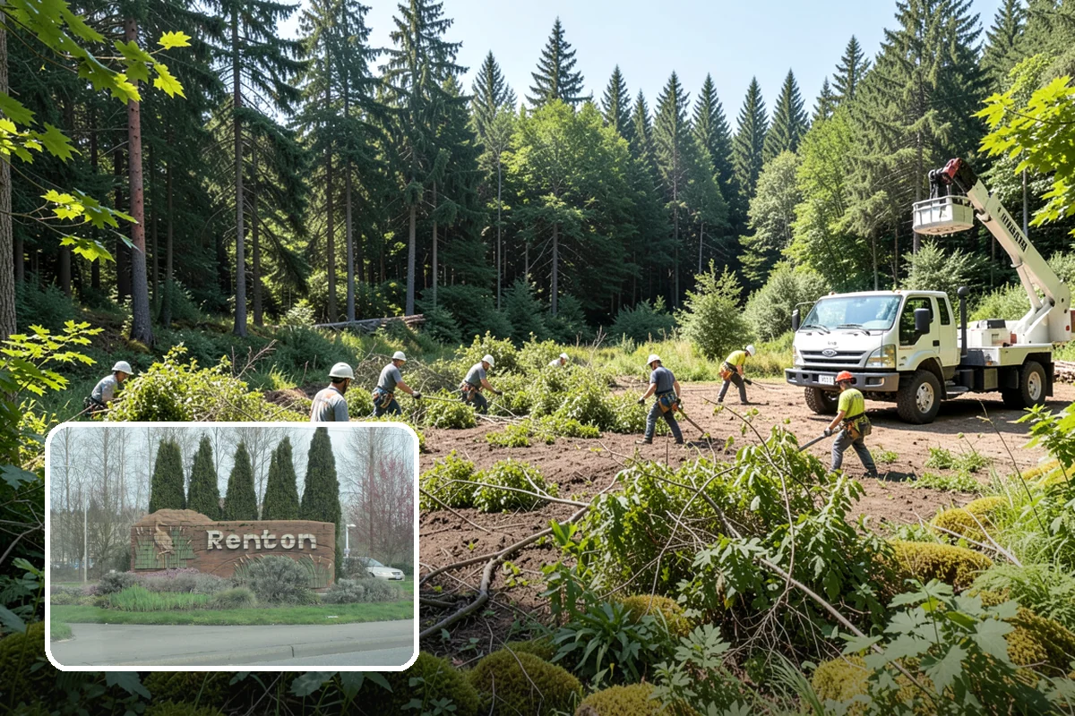 Wood chipping in Renton, King County, WA - Turns removed wood and debris into usable products