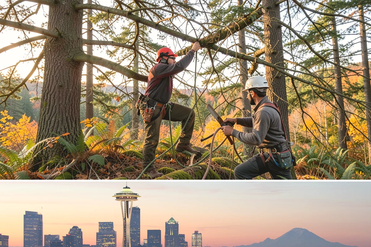 Wood chipping in Seattle, King County, WA - This service can be performed year-round but may require extra caution during wet Pacific Northwest seasons to prevent...