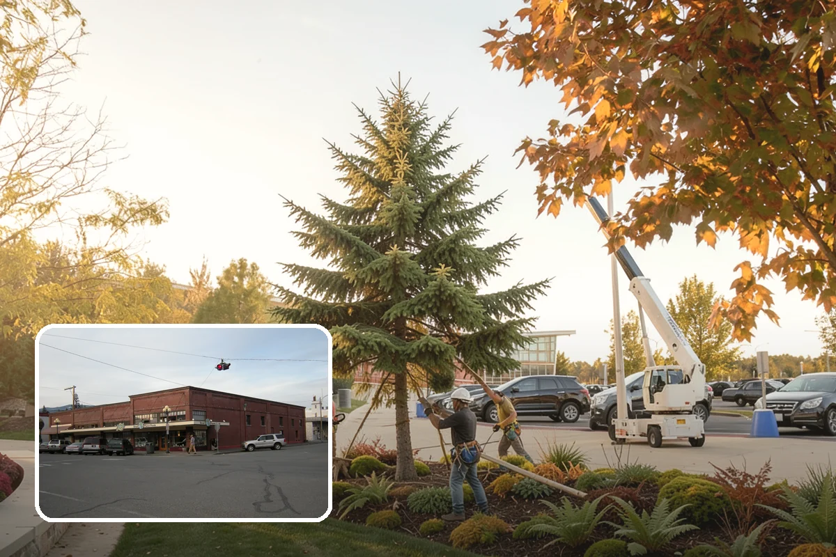 Wood chipping in Sedro-Woolley, Skagit County, WA - Turns removed wood and debris into usable products