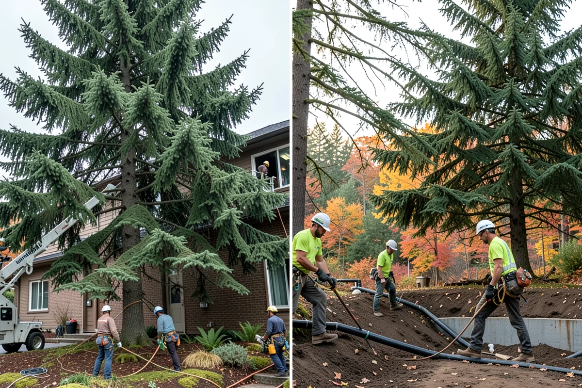 Wood chipping in Sedro-Woolley, Skagit County, WA - Sort material by type and size