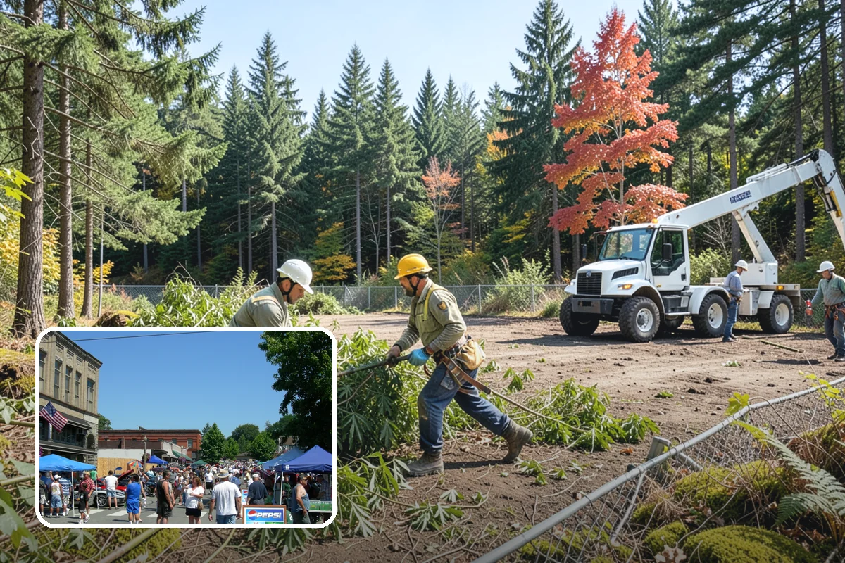 Wood chipping in Snohomish, Snohomish County, WA - Turns removed wood and debris into usable products