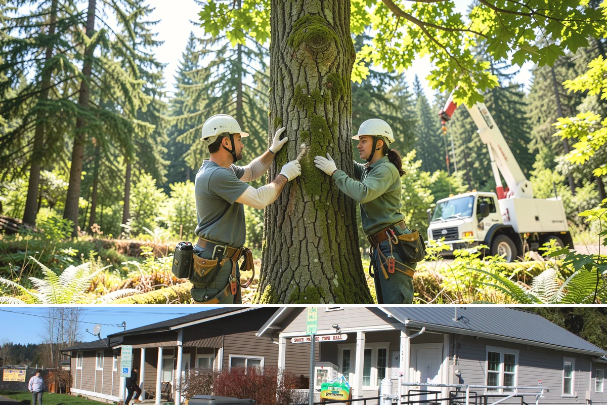 Wood chipping in South Prairie, Pierce County, WA - This service can be performed year-round but may require extra caution during wet Pacific Northwest seasons to prevent...