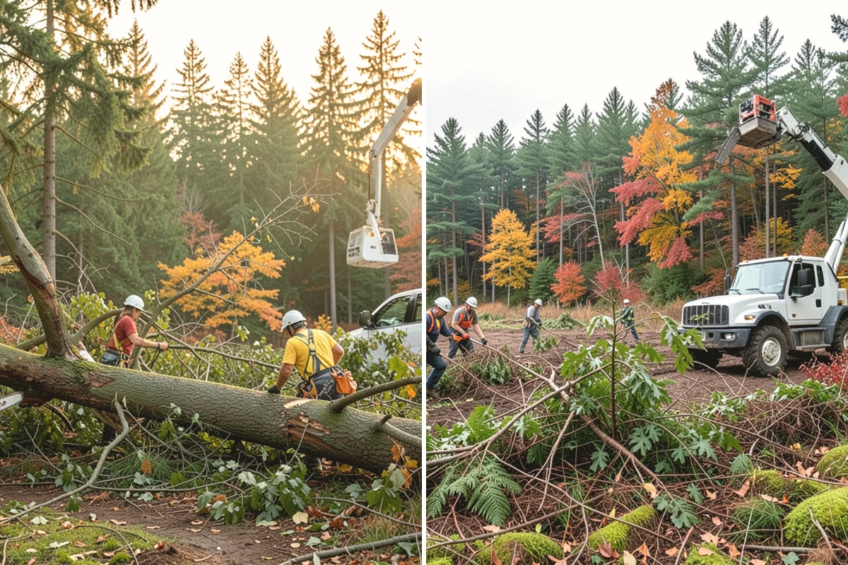 Wood chipping in Tukwila, King County, WA - Sort material by type and size