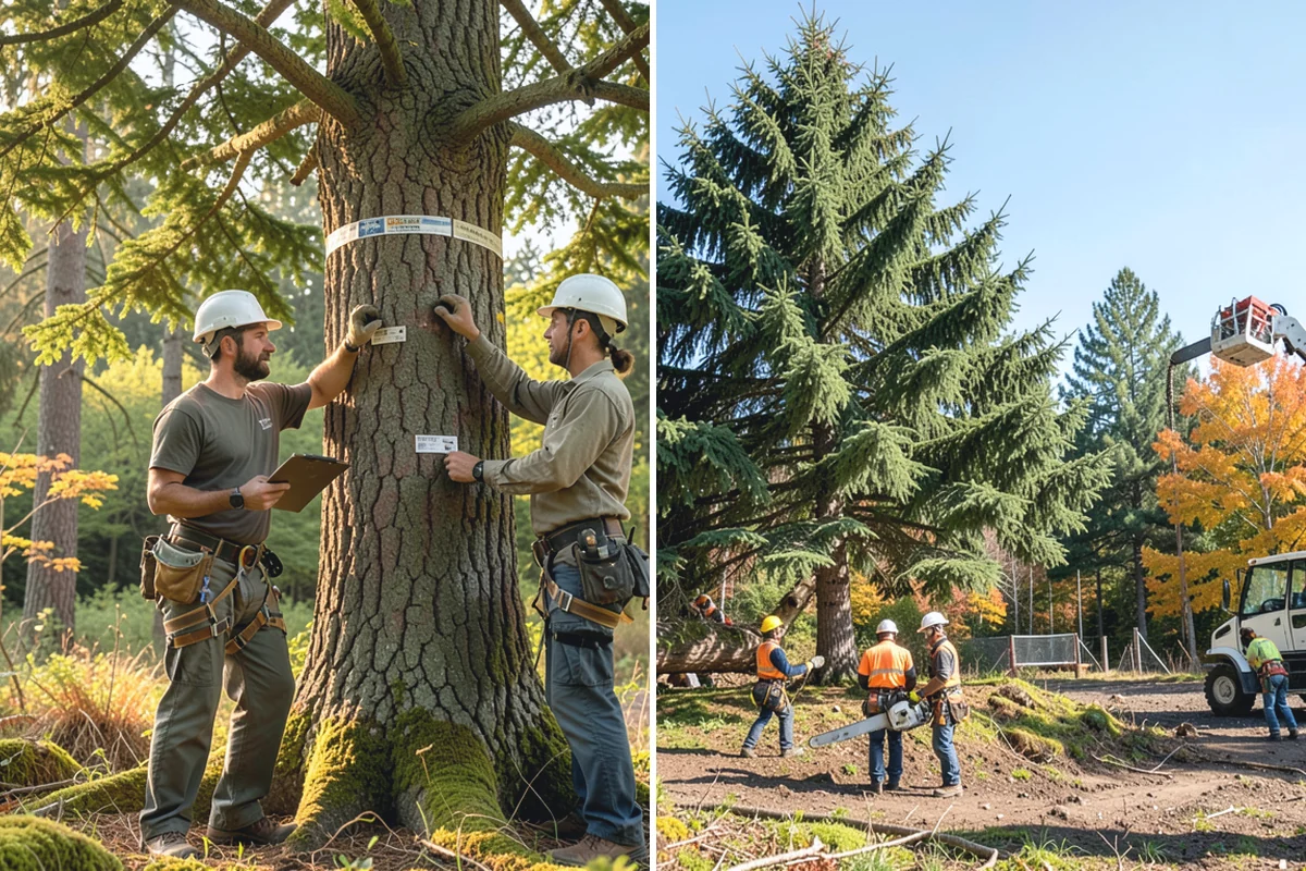 Wood chipping in Wilkeson, Pierce County, WA - Sort material by type and size
