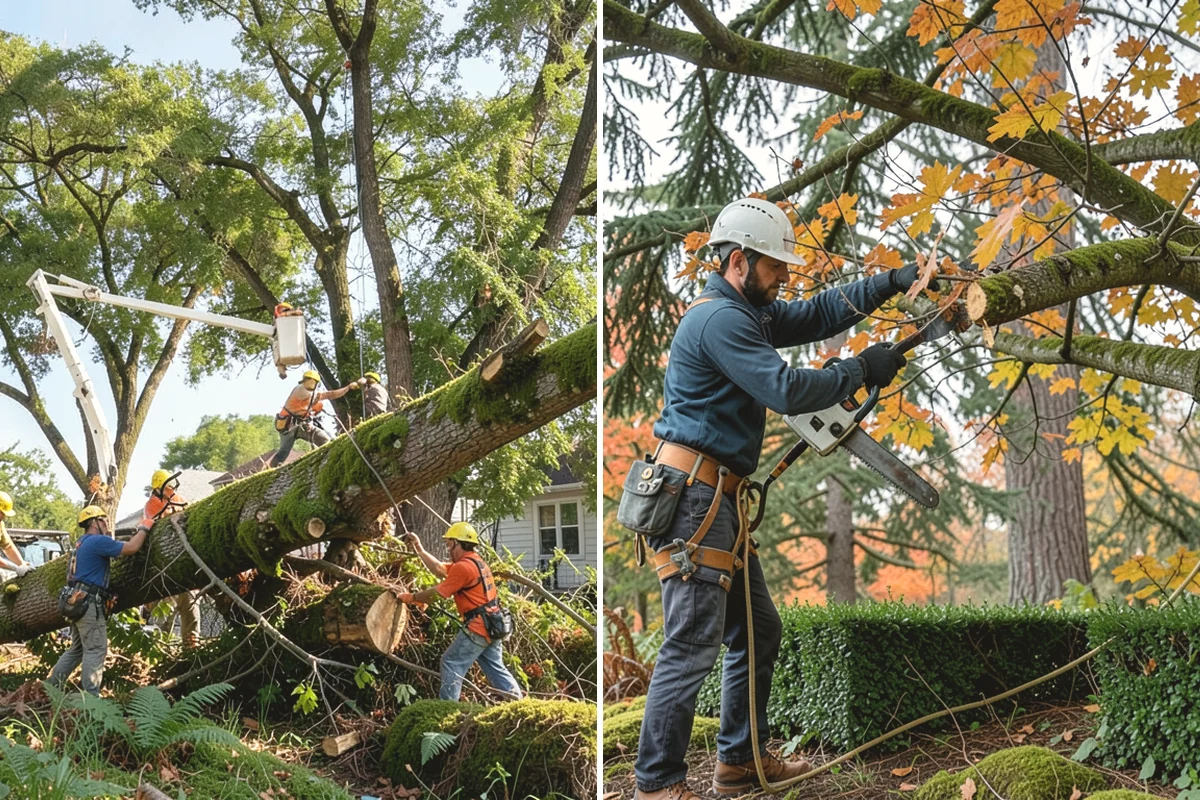 Wood chipping in Yarrow Point, King County, WA - Sort material by type and size