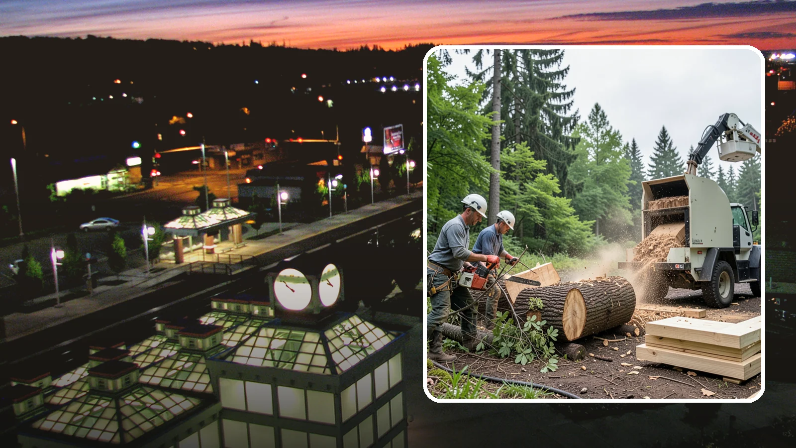 Wood milling in Auburn, King County, WA - The milling of logs into usable slabs or boards.
