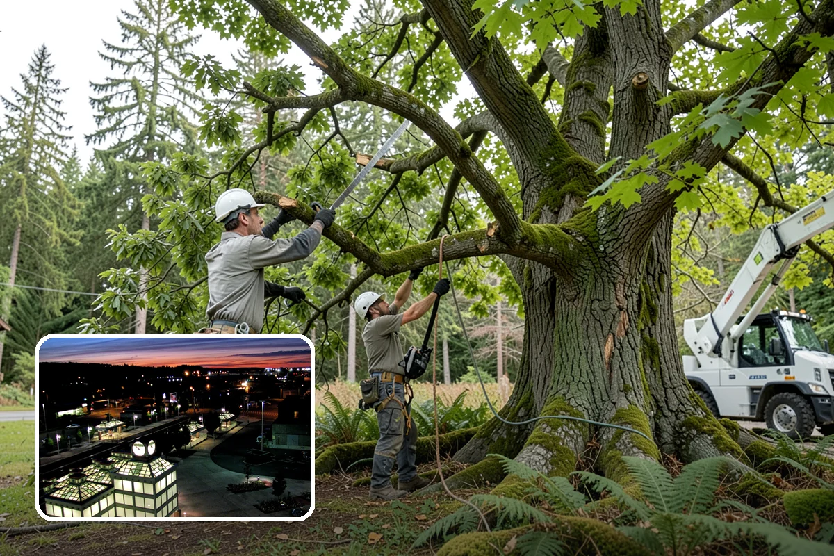 Wood milling in Auburn, King County, WA - Turns removed wood and debris into usable products
