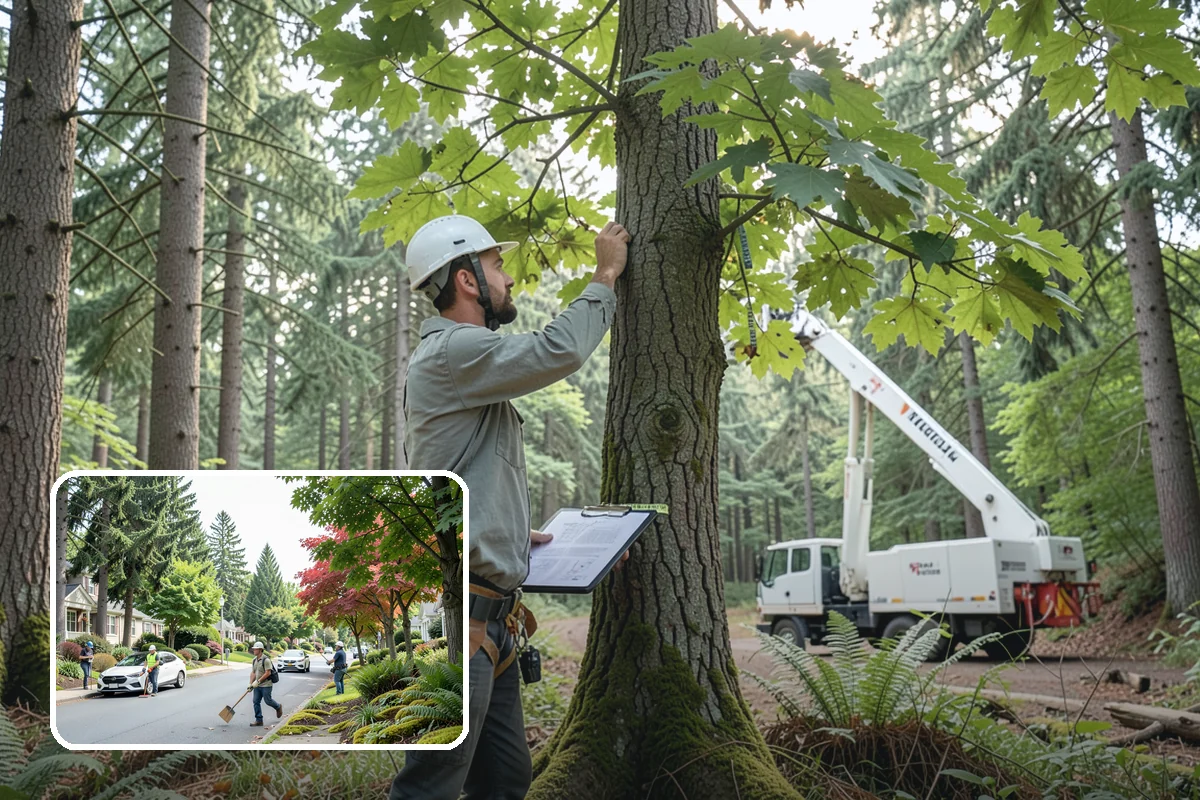 Wood milling in Beaux Arts Village, King County, WA - Turns removed wood and debris into usable products