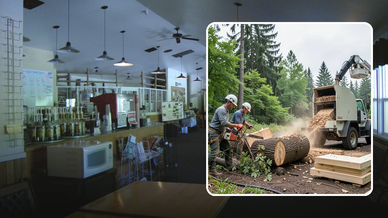 Wood milling in Black Diamond, King County, WA - The milling of logs into usable slabs or boards.