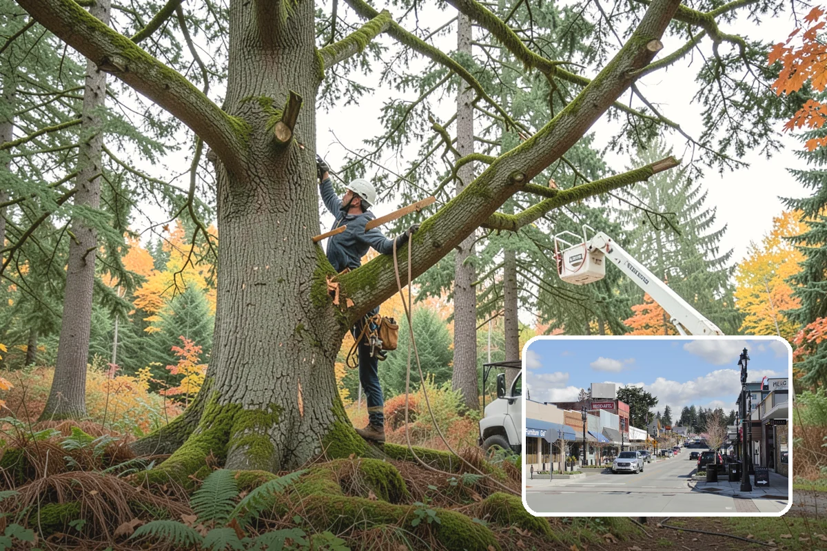 Wood milling in Bothell, King County, WA - Turns removed wood and debris into usable products