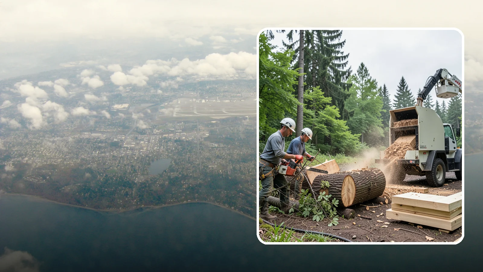 Wood milling in Burien, King County, WA - The milling of logs into usable slabs or boards.