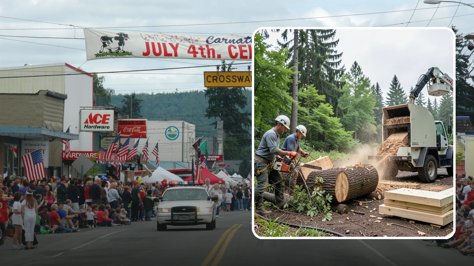 Wood milling in Carnation, King County, WA - The milling of logs into usable slabs or boards.