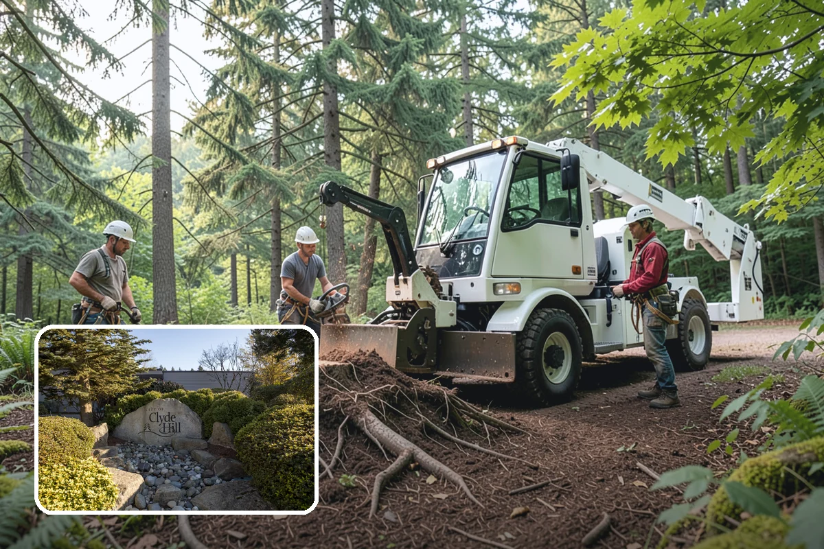 Wood milling in Clyde Hill, King County, WA - Turns removed wood and debris into usable products