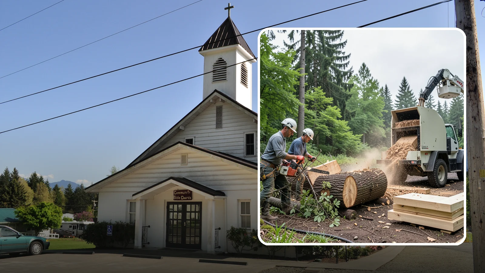 Wood milling in Concrete, Skagit County, WA - The milling of logs into usable slabs or boards.