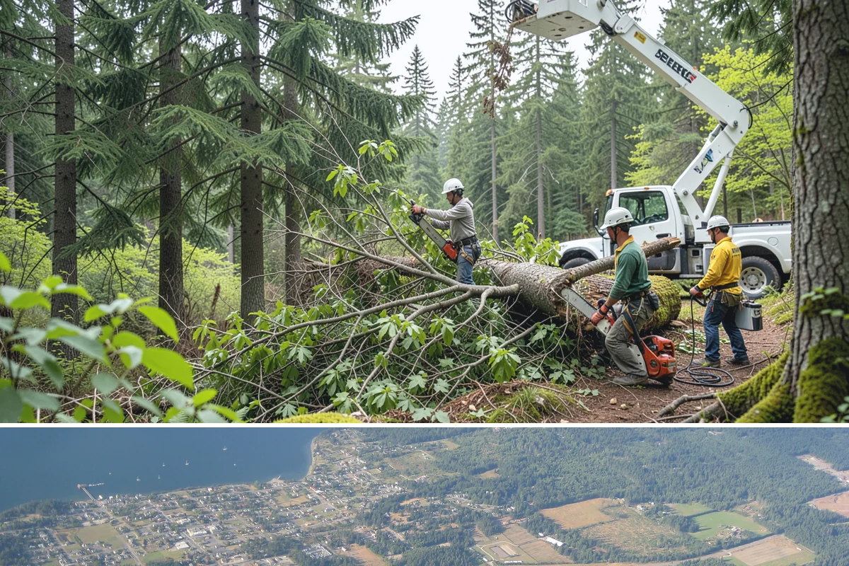 Wood milling in Coupeville, Island County, WA - Wood milling is best performed during dry seasons in the Puget Sound region to ensure logs have low enough moisture levels for...