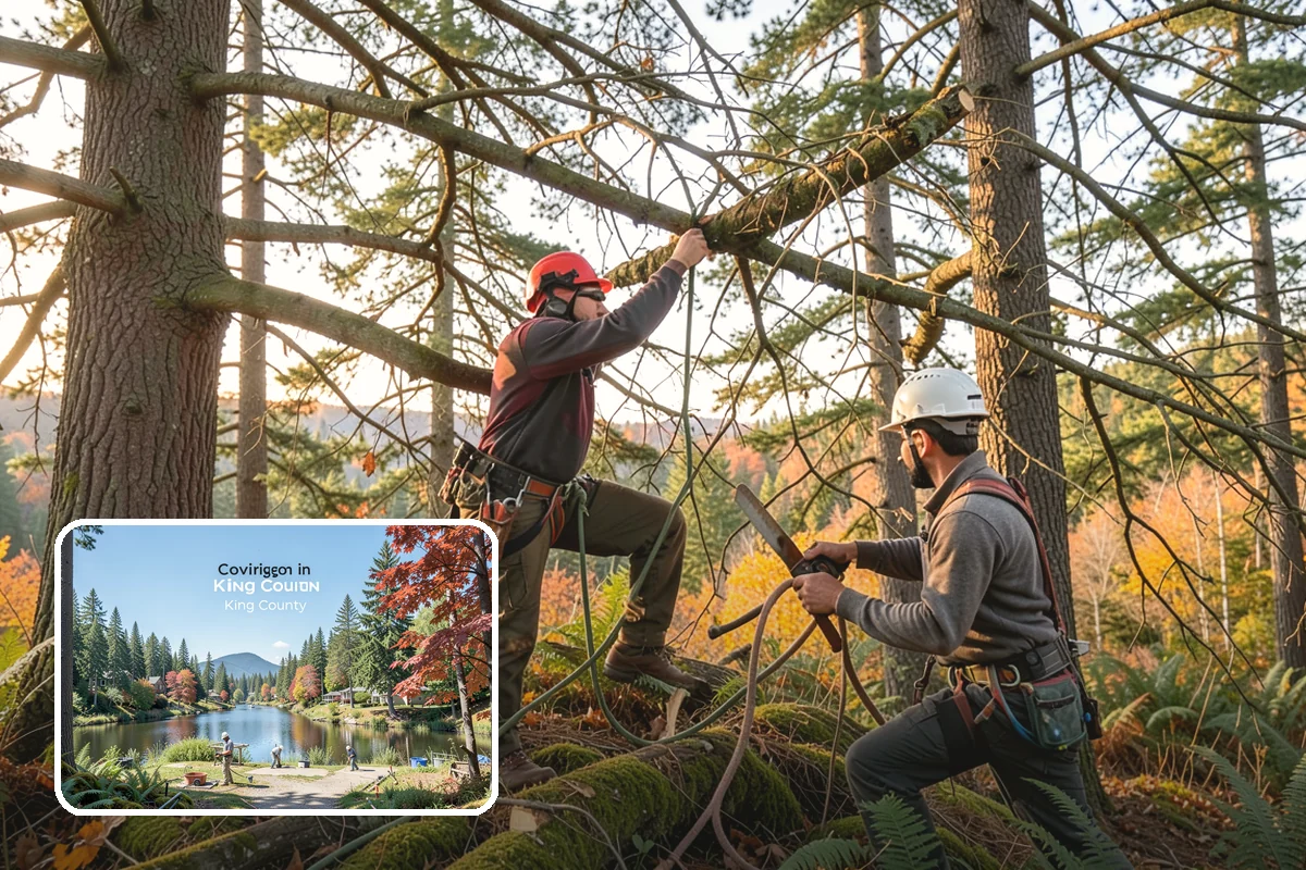 Wood milling in Covington, King County, WA - Turns removed wood and debris into usable products
