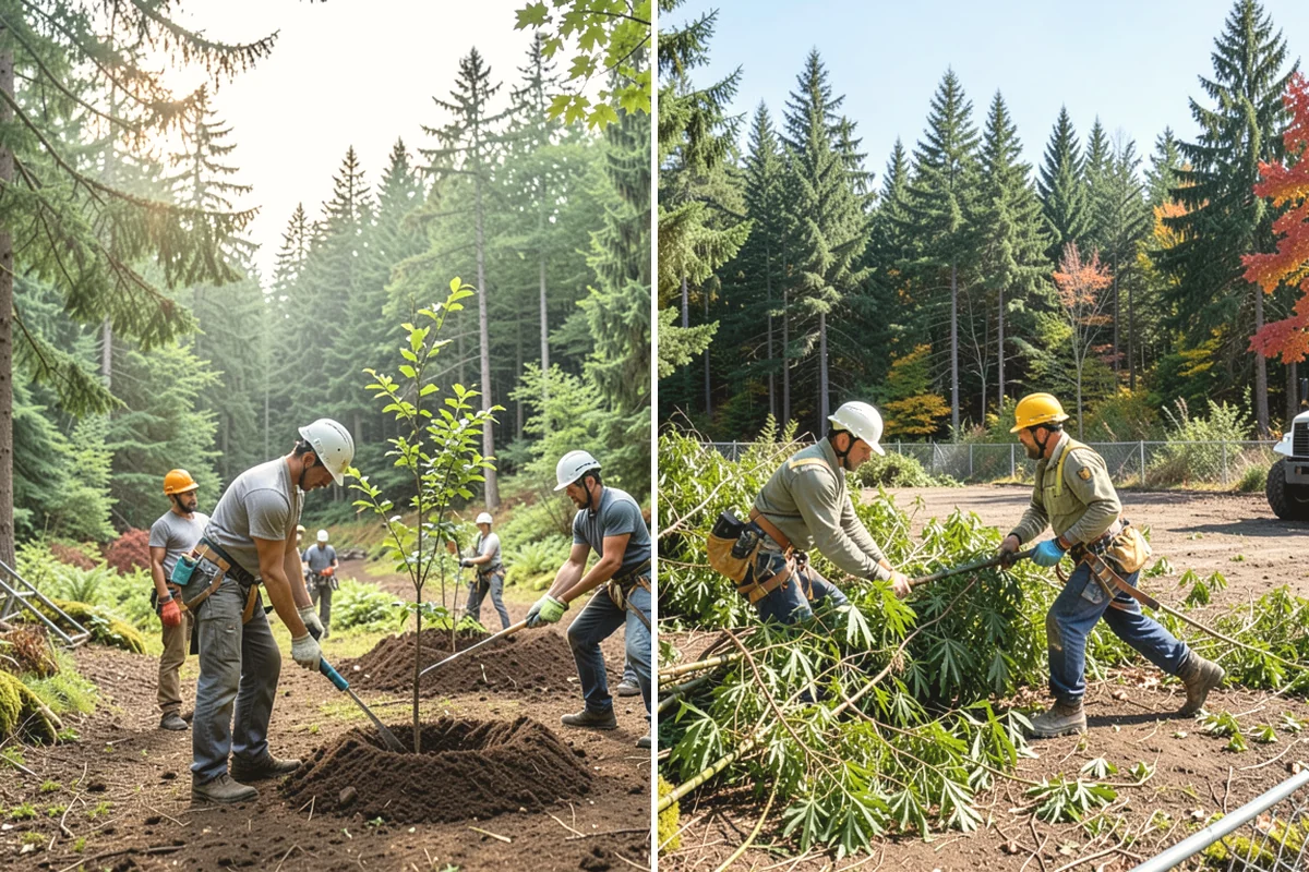 Wood milling in Duvall, King County, WA - Sort material by type and size