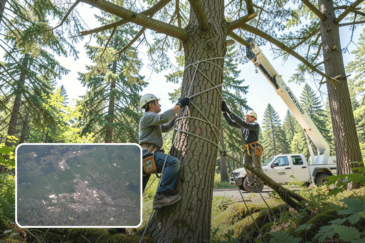 Wood milling in Enumclaw, King County, WA - Turns removed wood and debris into usable products