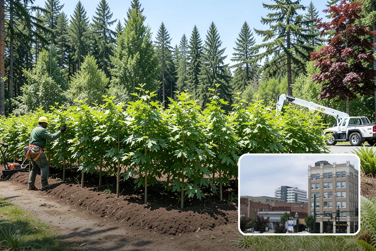 Wood milling in Everett, Snohomish County, WA - Turns removed wood and debris into usable products