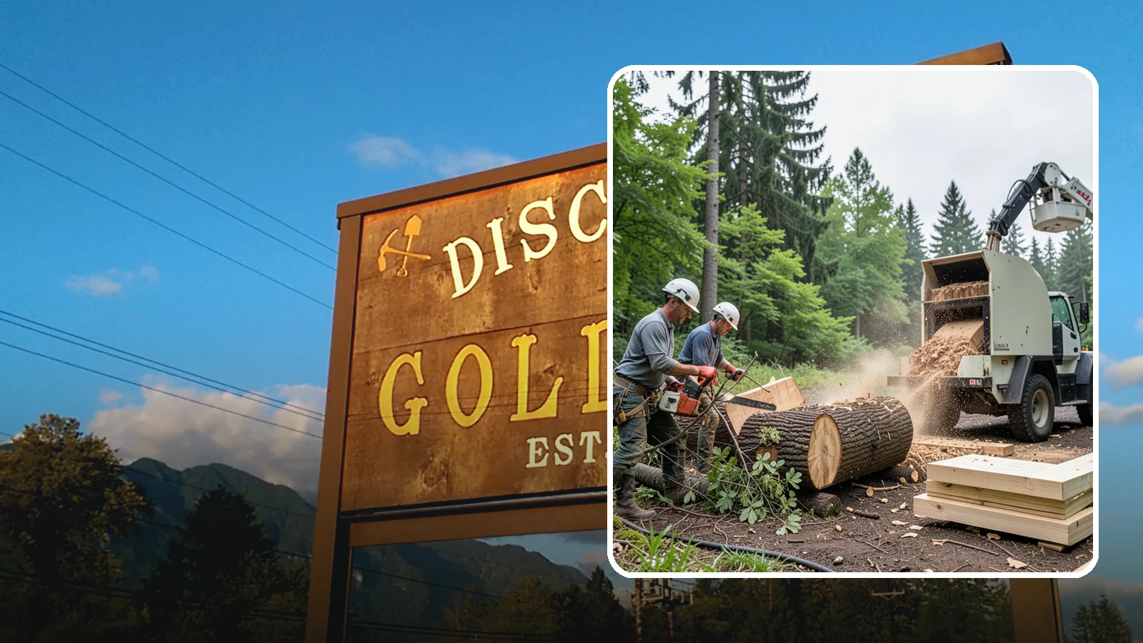 Wood milling in Gold Bar, Snohomish County, WA - The milling of logs into usable slabs or boards.