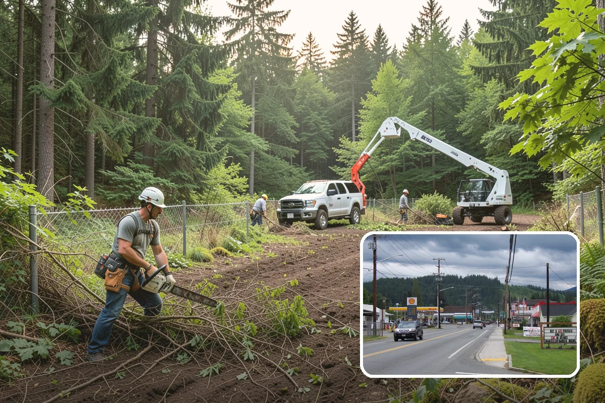 Wood milling in Granite Falls, Snohomish County, WA - Turns removed wood and debris into usable products