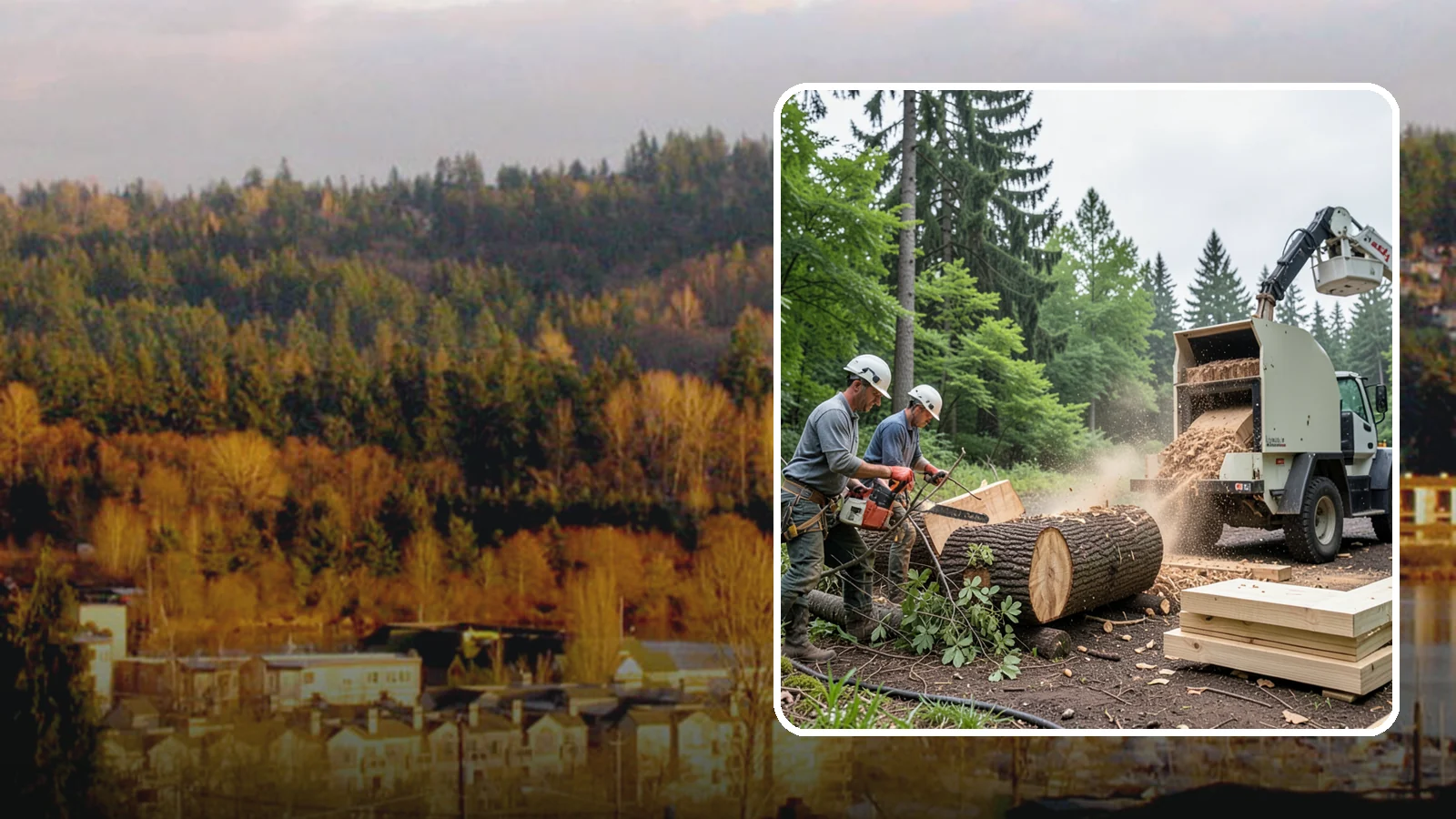 Wood milling in Kenmore, King County, WA - The milling of logs into usable slabs or boards.