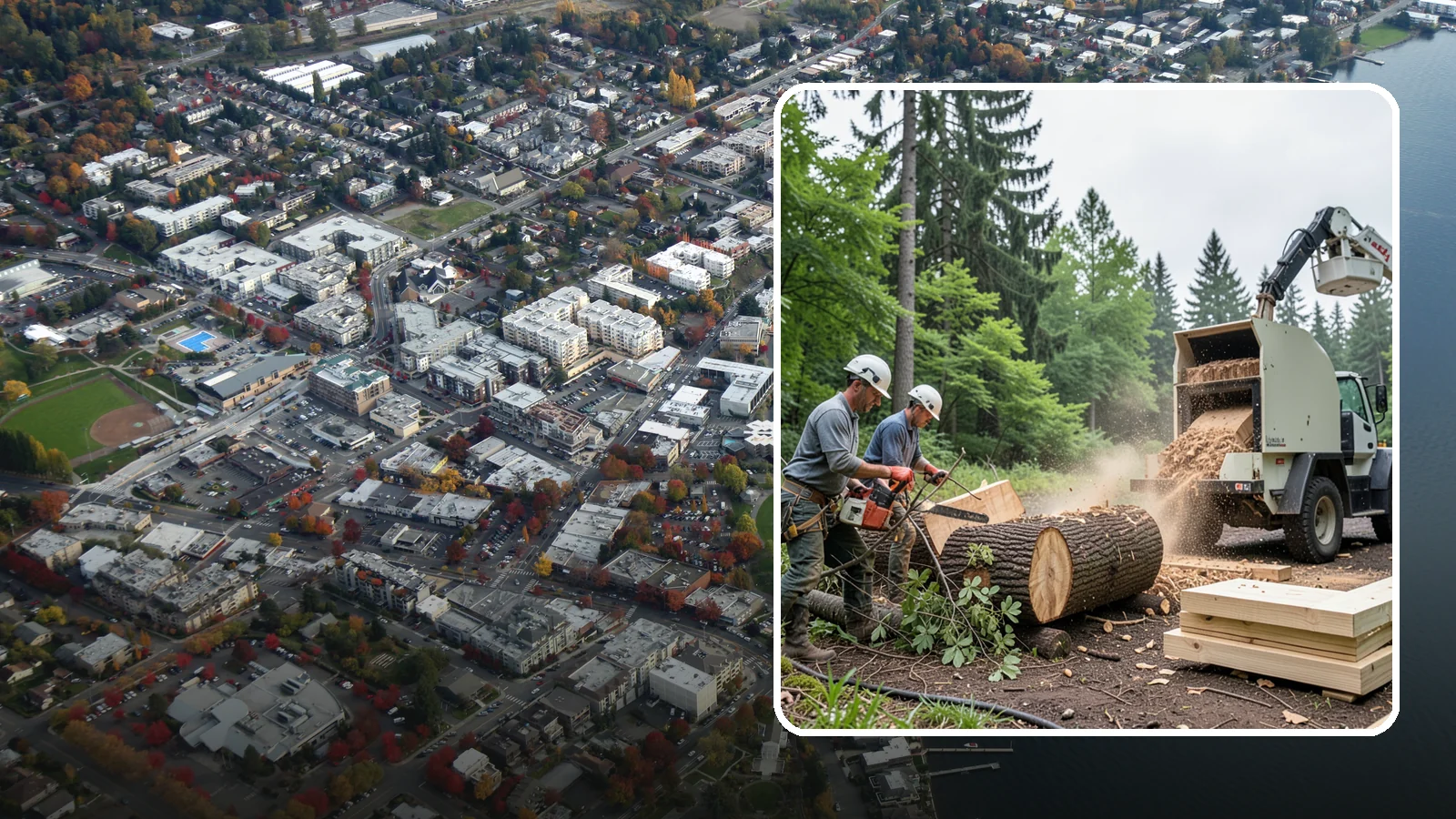 Wood milling in Kirkland, King County, WA - The milling of logs into usable slabs or boards.