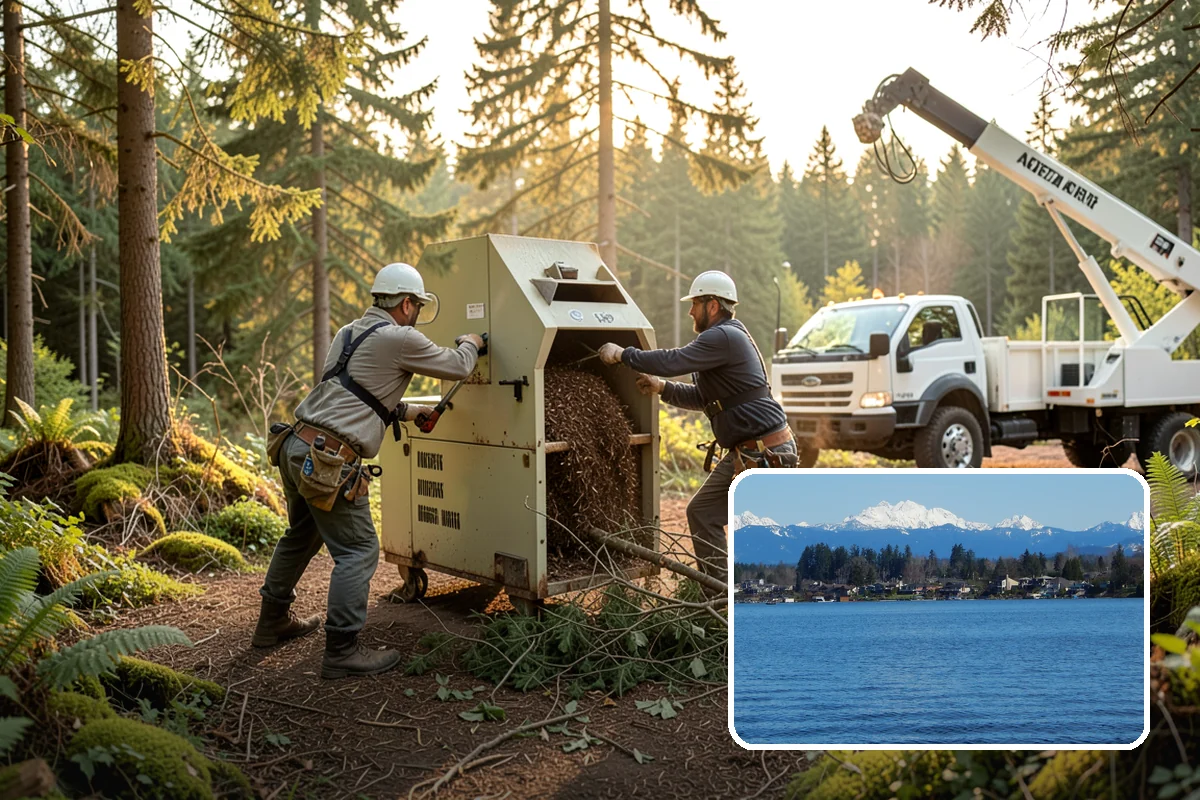 Wood milling in Lake Stevens, Snohomish County, WA - Turns removed wood and debris into usable products