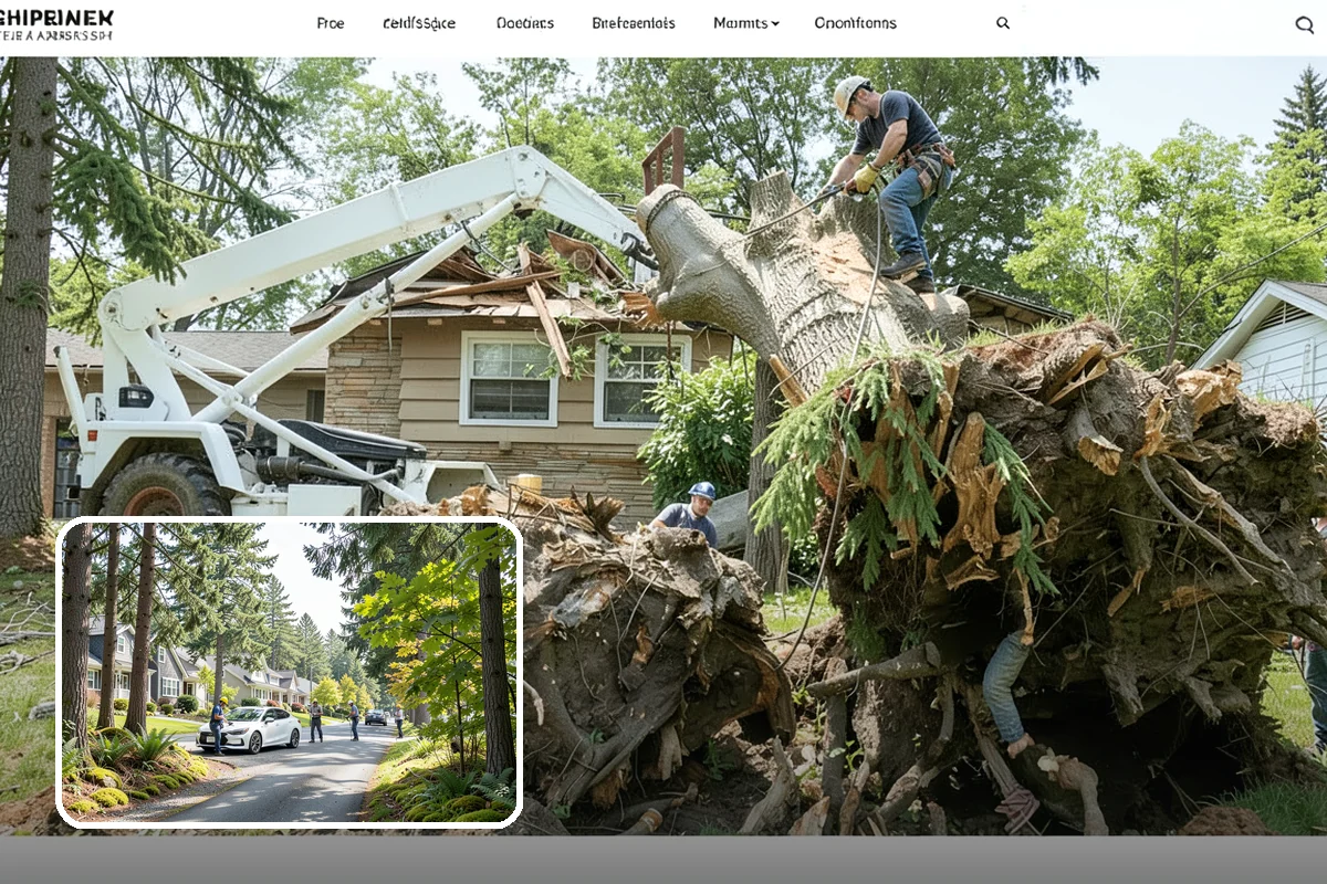 Wood milling in Normandy Park, King County, WA - Turns removed wood and debris into usable products