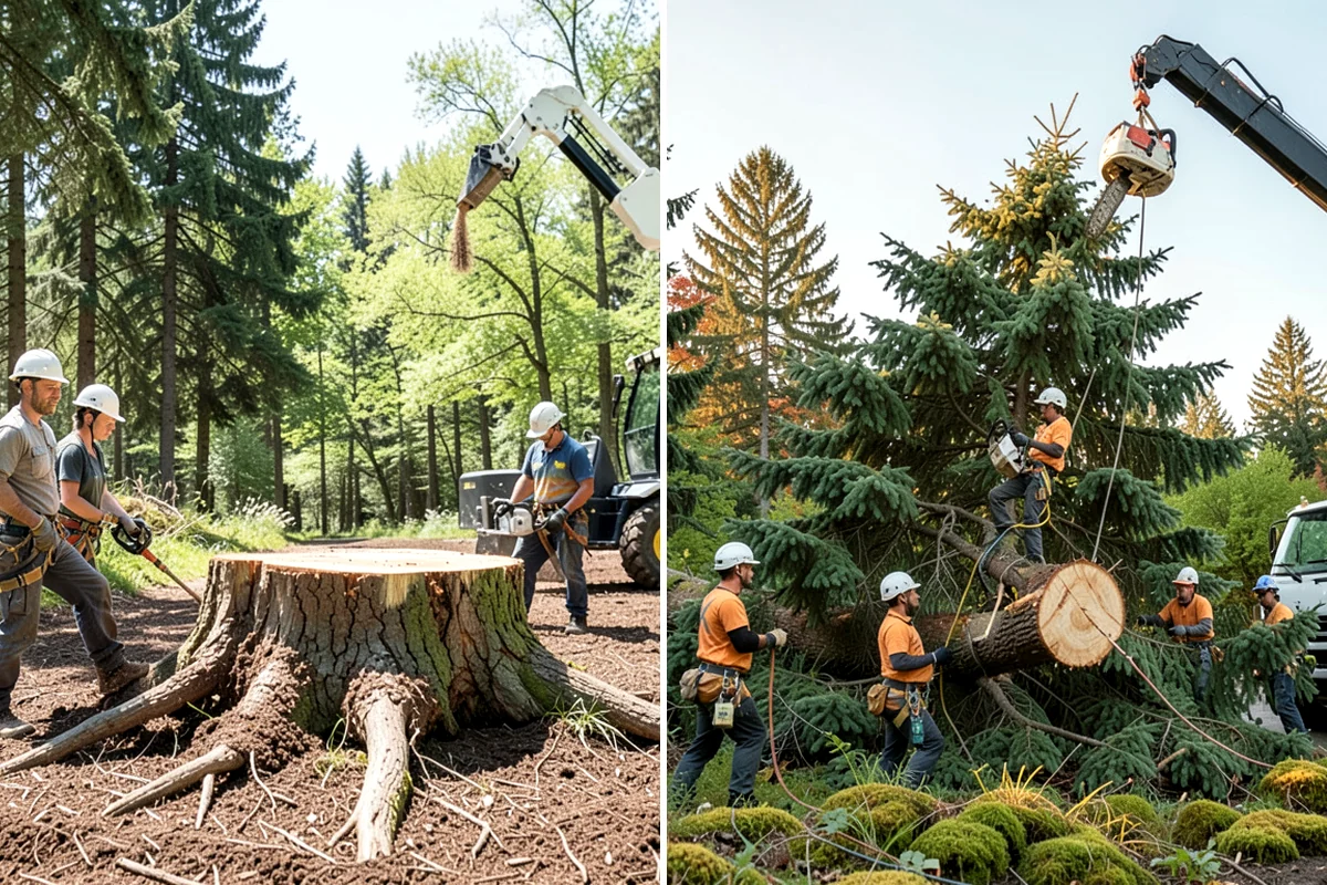 Wood milling in Puyallup, Pierce County, WA - Sort material by type and size