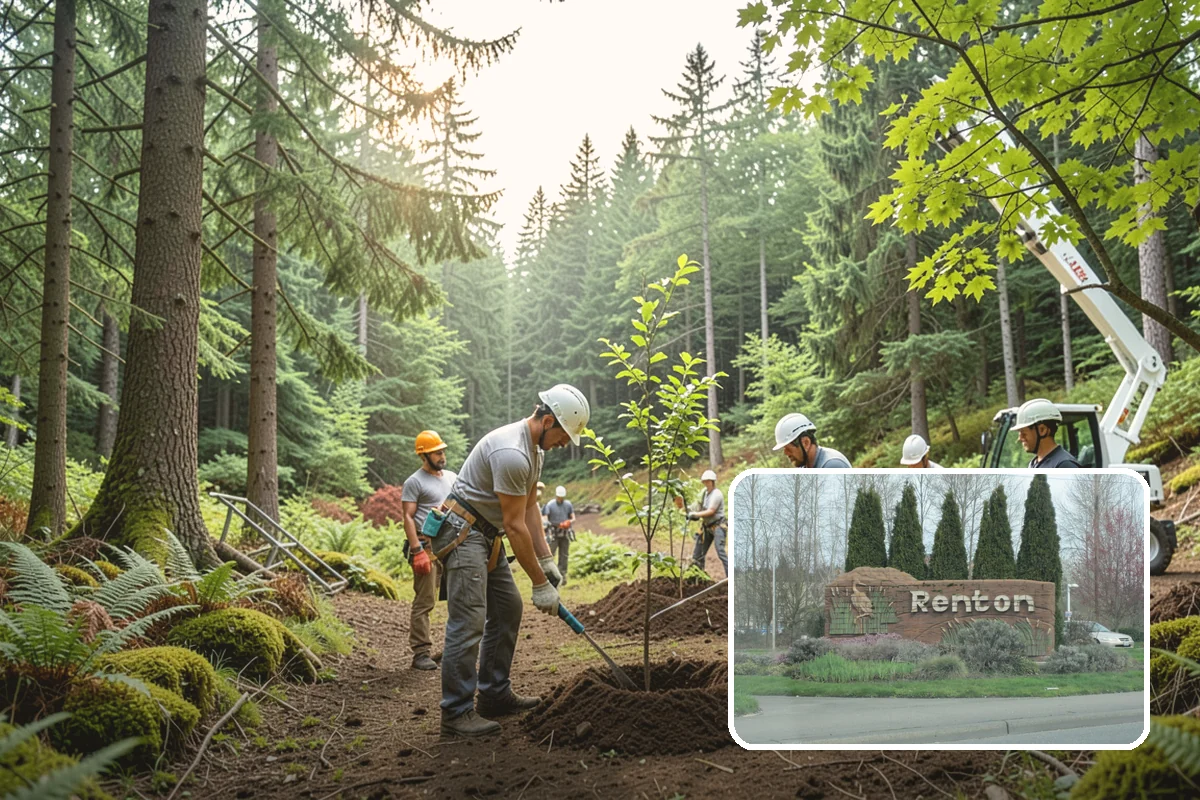 Wood milling in Renton, King County, WA - Turns removed wood and debris into usable products