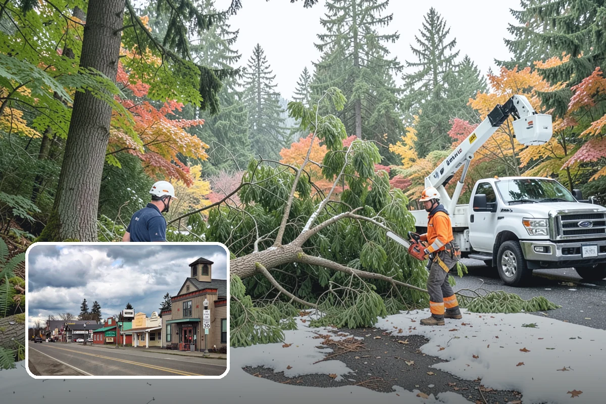 Wood milling in Roy, Pierce County, WA - Turns removed wood and debris into usable products