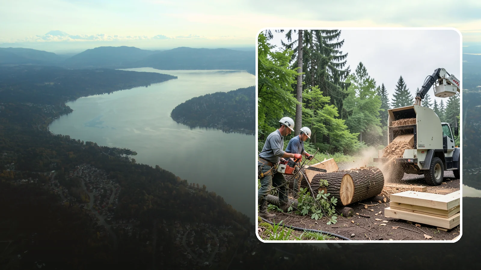 Wood milling in Sammamish, King County, WA - The milling of logs into usable slabs or boards.