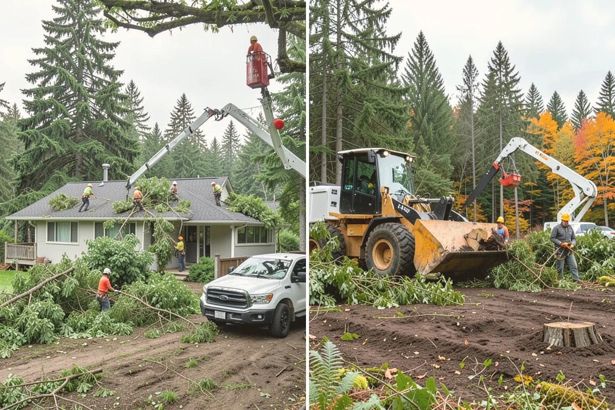 Wood milling in Snohomish, Snohomish County, WA - Sort material by type and size