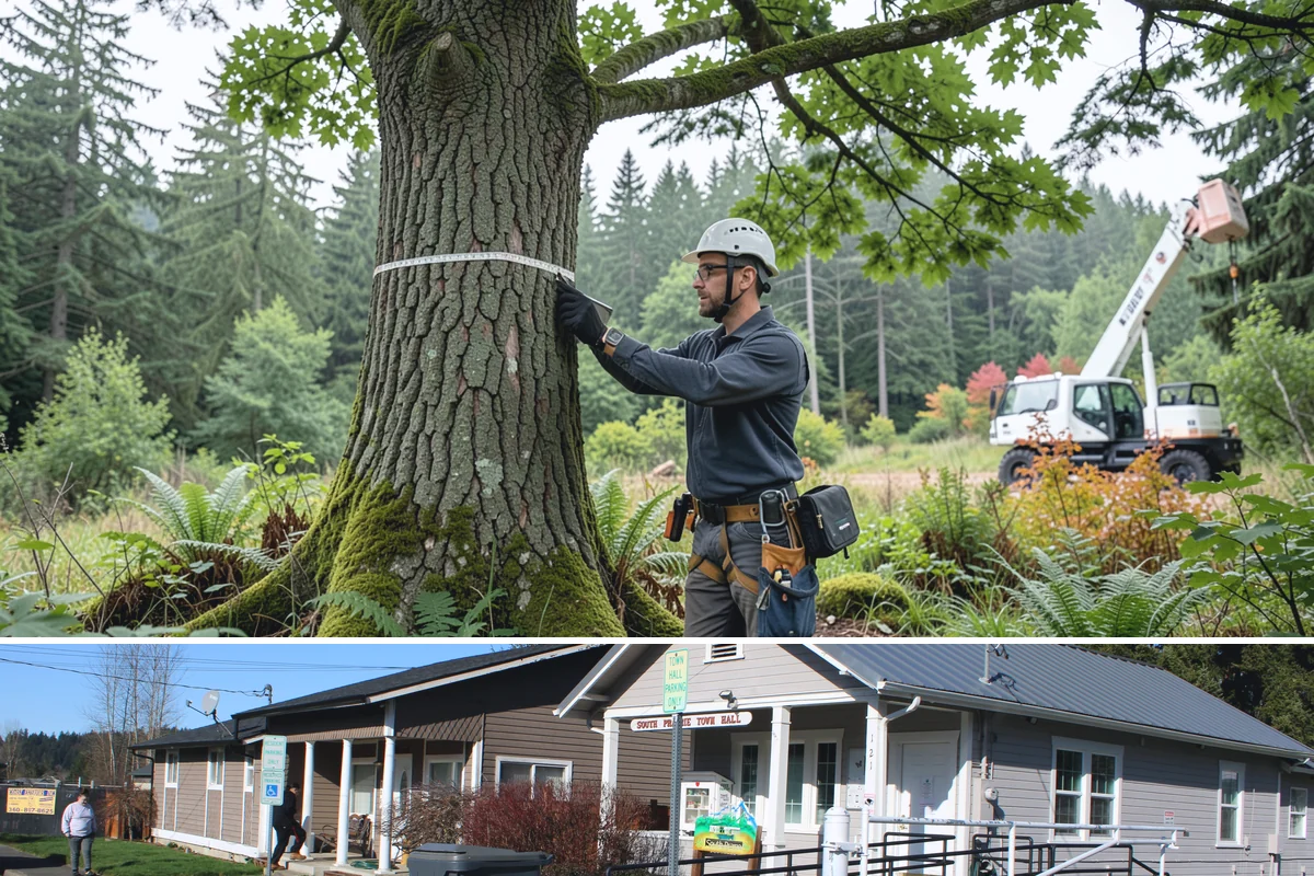 Wood milling in South Prairie, Pierce County, WA - Wood milling is best performed during dry seasons in the Puget Sound region to ensure logs have low enough moisture levels for...