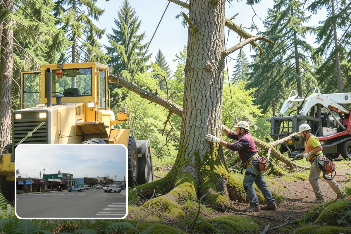 Wood milling in Stanwood, Snohomish County, WA - Turns removed wood and debris into usable products