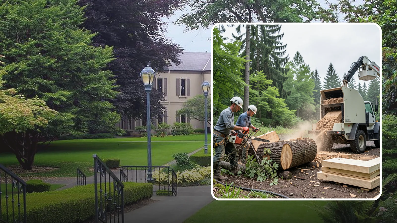 Wood milling in Woodinville, King County, WA - The milling of logs into usable slabs or boards.