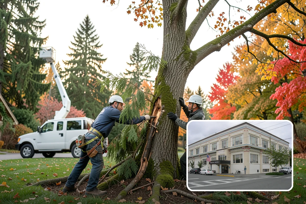 Young tree training in Anacortes, Skagit County, WA - Improves tree structure, health, and appearance