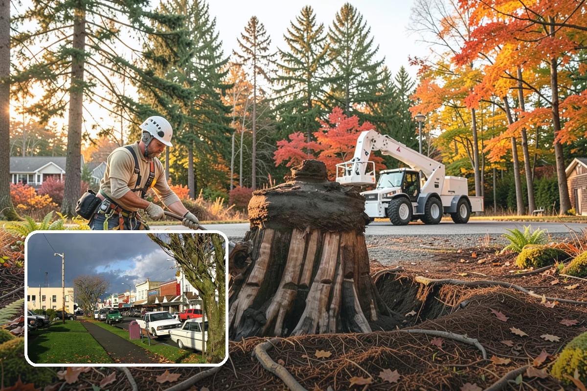 Young tree training in Arlington, Snohomish County, WA - Improves tree structure, health, and appearance