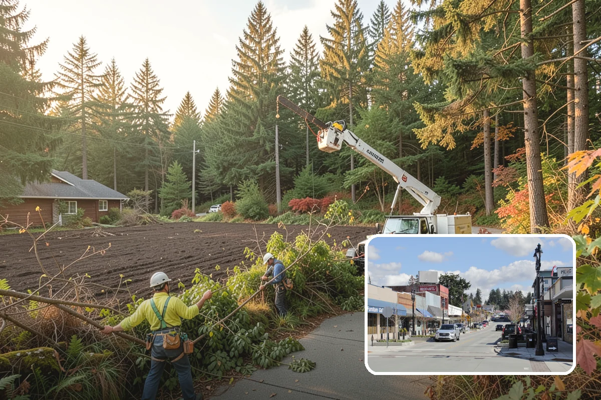 Young tree training in Bothell, King County, WA - Improves tree structure, health, and appearance