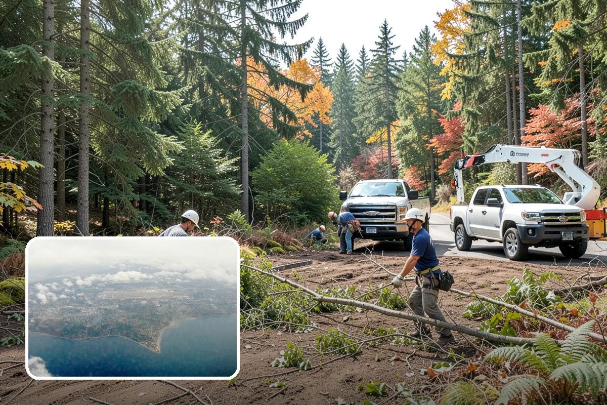 Young tree training in Burien, King County, WA - Improves tree structure, health, and appearance