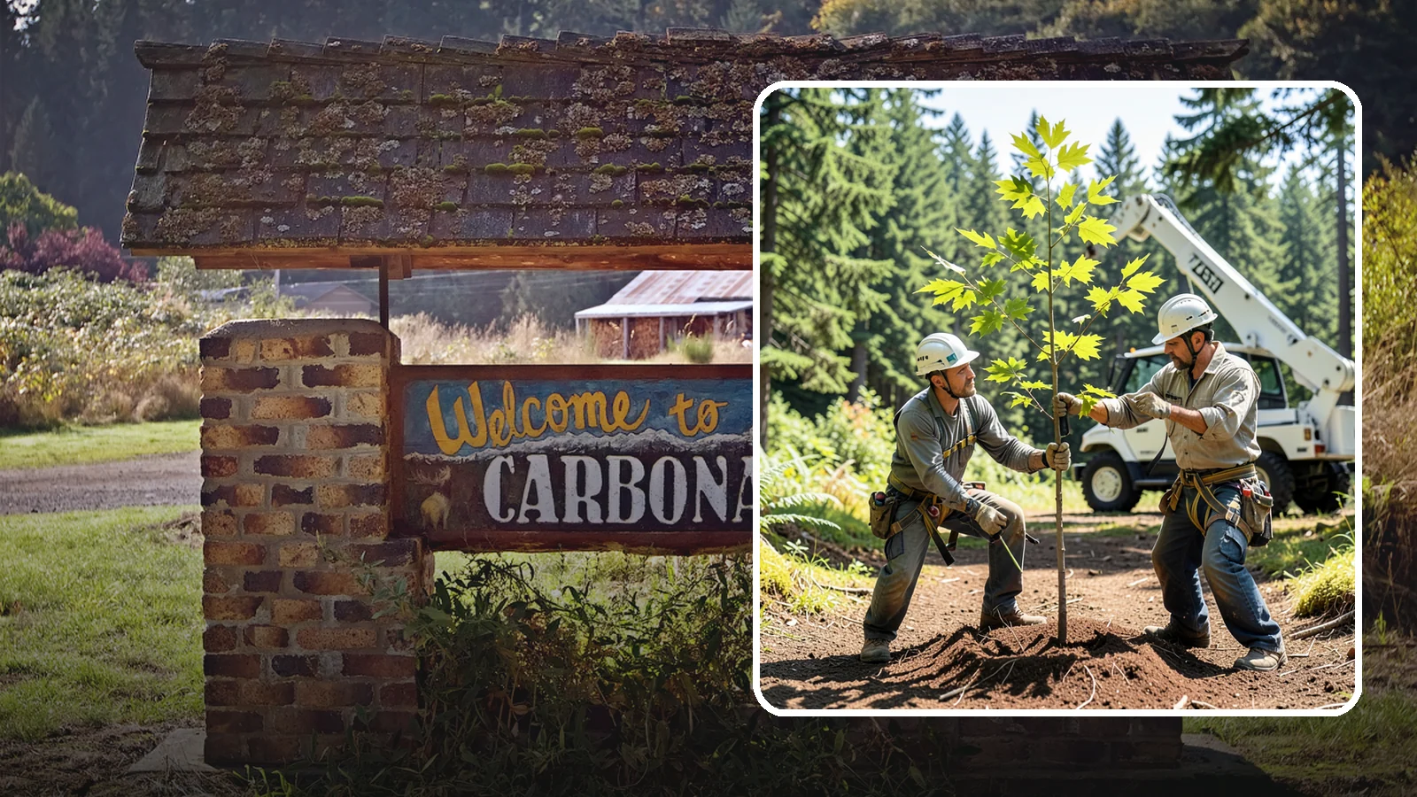 Young tree training in Carbonado, Pierce County, WA - The early structural pruning of young trees.
